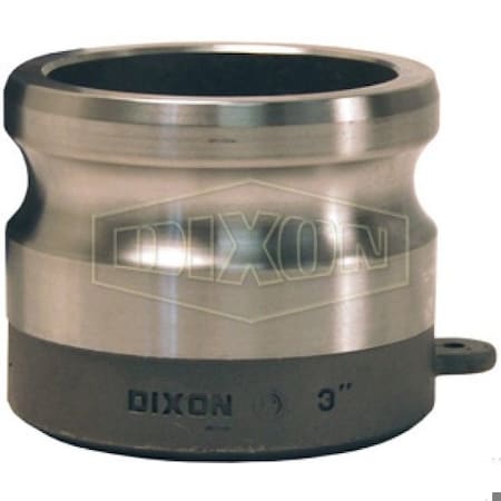 Dixon Cam and Groove Adapter, 3/4 in, Butt Weld x SCH 40 Pipe, 316 SS, Domestic 75AWBPSTSS